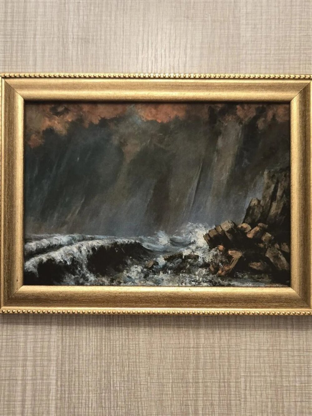 Gustave Courbet "Marine: The Waterspout" Art Reproduction Print